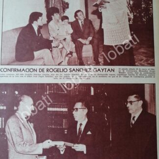 AFICHE RETRO. CONFIRMACION ROGELIO SANCHEZ GAYTAN 1967