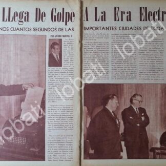 AFICHE RETRO. LA PRIMERA MAQUINA DE TELEX EN MEXICO 1960
