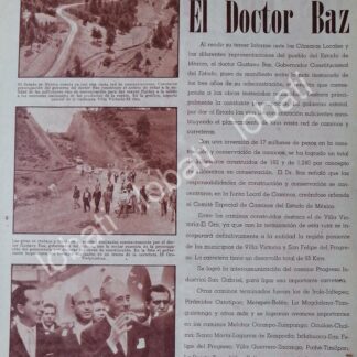 AFICHE RETRO. GUSTAVO BAZ Y SUS OBRAS 1960 /PLT