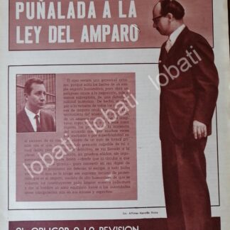 AFICHE RETRO CRITICA A ALFONZO GUZMAN NEIRA 1964 /ABOGADOS
