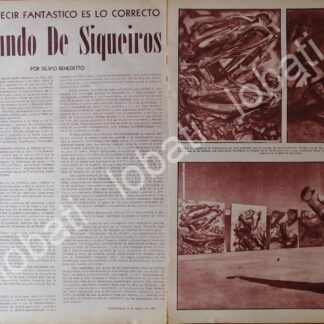 NOTA DE PRENSA. SOBRE DAVID ALFARO SIQUEIROS 1967