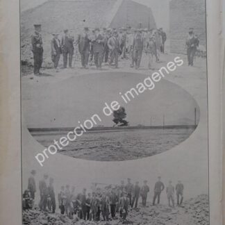 AFICHE ANTIGUO 1912 EJERCICIOS MILITARES RANCHO ARAGON