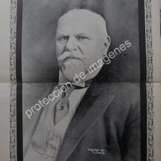 AFICHE ANTIGUO 1912 MUERTE DE JUSTO SIERRA