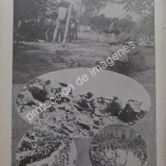 AFICHE ANTIGUO 1912 LA BATALLA DE BACHIMBA CHIH.