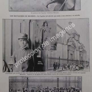 AFICHE ANTIGUO 1912 EL CASO DEL CAPITAN TELESFORO MERODIO