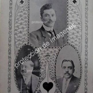 AFICHE ANTIGUO 1912 FRANCISCO MODESTO OLAGUIBEL Y DIPUTADOS