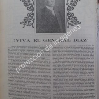 AFICHE ANTIGUO 1912 DE PEDRO MARROQUIN A PORFIRIO DIAZ