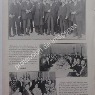 AFICHE ANTIGUO 1912 MANUEL ESCUDERO VERDUGO TOMA POSESION