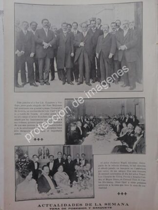 AFICHE ANTIGUO 1912 MANUEL ESCUDERO VERDUGO TOMA POSESION
