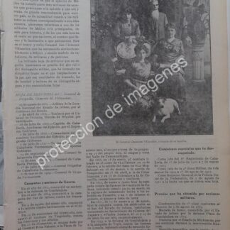 AFICHE ANTIGUO 1913 GENERAL. CLEMENTE VILLASEÑOR