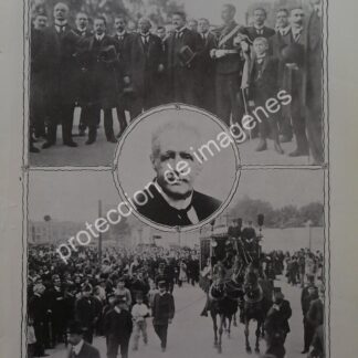 AFICHE ANTIGUO 1913 FUNERAL DE JAVIER ARRANGOIZ SAYAGO