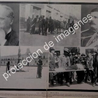 AFICHE ANTIGUO 1913 LOS EVENTOS DE LA DECENA TRAGICA