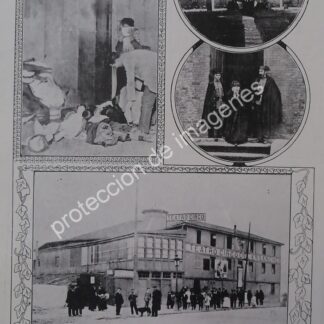 AFICHE ANTIGUO 1912 TRAGEDIA DEL TEATRO DEL ENSANCHE, ESPAÑA