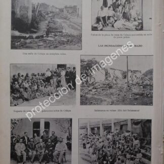 AFICHE ANTIGUO 1912 INUNDACIONES EN EL BAJIO