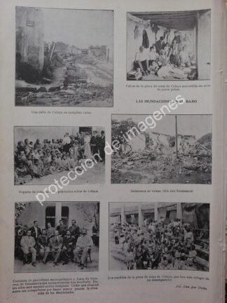 AFICHE ANTIGUO 1912 INUNDACIONES EN EL BAJIO
