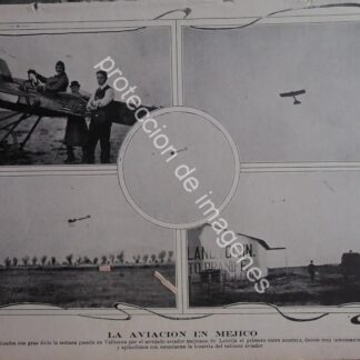 AFICHE ANTIGUO 1912 Miguel Lebrija en Valbuena /Aviadores