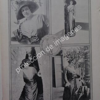 AFICHE ANTIGUO 1912 INICIOS DE LA CANTANTE FANNY ANITUA