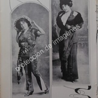 AFICHE ANTIGUO 1912 INICIOS DE LA ACTRIZ MIMI DERBA