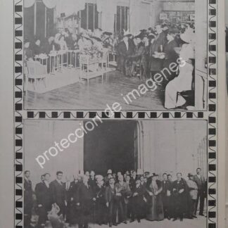 AFICHE ANTIGUO 1912 FIESTA EN EL PALACIO DE HIERRO