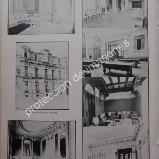 AFICHE ANTIGUO 1912. INAUGURAN CLUB CASINO ESPAÑOL