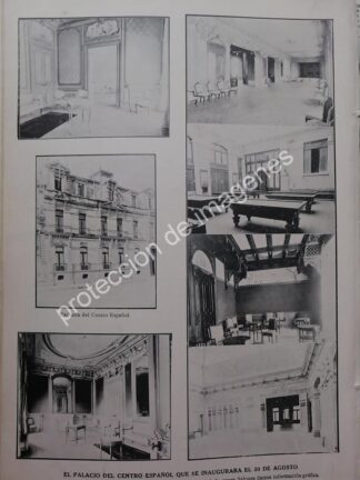 AFICHE ANTIGUO 1912. INAUGURAN CLUB CASINO ESPAÑOL