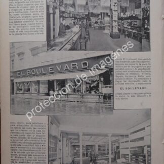 AFICHE ANTIGUO 1912. TIENDA EL BOULEVARD