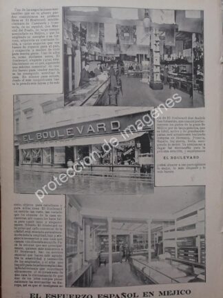 AFICHE ANTIGUO 1912. TIENDA EL BOULEVARD