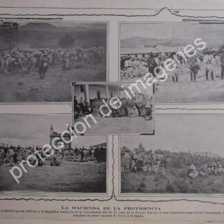 AFICHE ANTIGUO 1912. HACIENDA LA PROVIDENCIA.