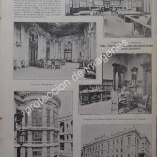 AFICHE ANTIGUO 1912. PALACIO DE COMUNICACIONES D.F