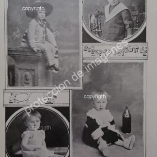 AFICHE ANTIGUO 1912. LOS NIÑOS LOPEZ LLACA Y MAS /ASM