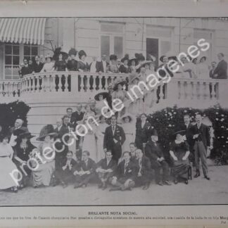 AFICHE ANTIGUO 1912. BODA DE MARGARITA CASASUS ALTAMIRANO