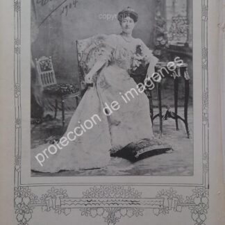 AFICHE ANTIGUO 1913. CARMEN ROMERO RUBIO DE DIAZ /ASM
