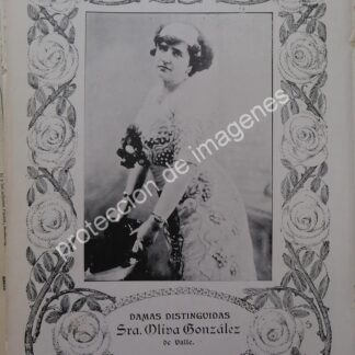 AFICHE ANTIGUO 1913. OLIVIA GONZALEZ DE VALLE /ASM