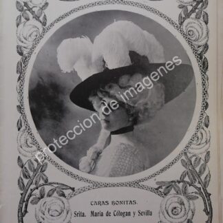 AFICHE ANTIGUO 1912. MARIA DE COLOGAN Y SEVILLA /ASM