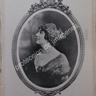 AFICHE ANTIGUO 1912. MERCEDES MACGREGOR DE ROSETE /ASM