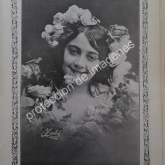AFICHE ANTIGUO 1912. LA ACTRIZ. MARIA SEVERINI