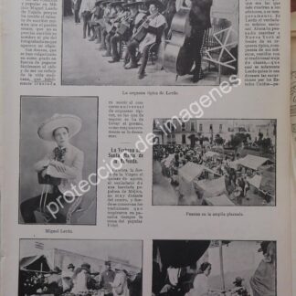 AFICHE ANTIGUO 1913. MIGUEL LERDO DE TEJADA Y MAS / MUSICOS