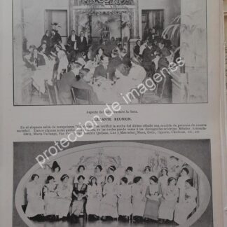 AFICHE ANTIGUO 1913 EN EL RESTAURANT GAMBRUNUS /ASM