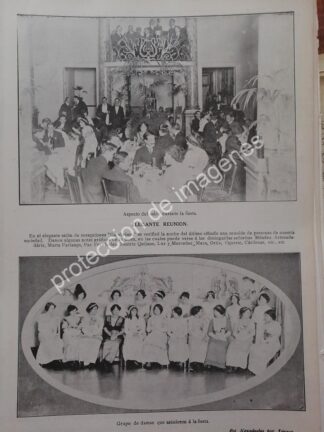 AFICHE ANTIGUO 1913 EN EL RESTAURANT GAMBRUNUS /ASM