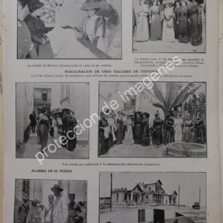 AFICHE ANTIGUO 1913 FRANCISCO I MADERO EN CASA HOGAR