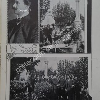 AFICHE ANTIGUO 1913 HONRA FUNEBRE MUSICO RICARDO CASTRO HERRERA