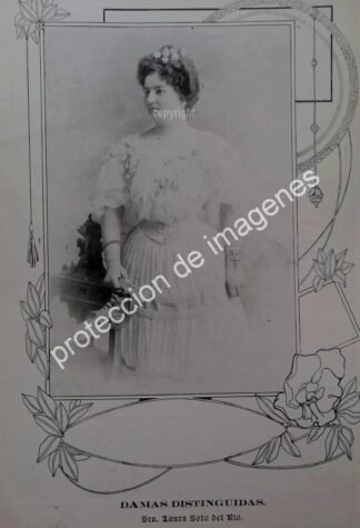 AFICHE ANTIGUO 1913 LAURA SOTO DEL RIO /ASM
