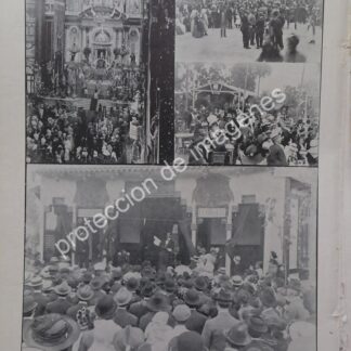 AFICHE ANTIGUO 1912 FIESTAS DE COVADONGA D.F /ASM