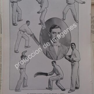 AFICHE ANTIGUO 1912 PELOTERO. JOSE LUIS SALDAMENDI