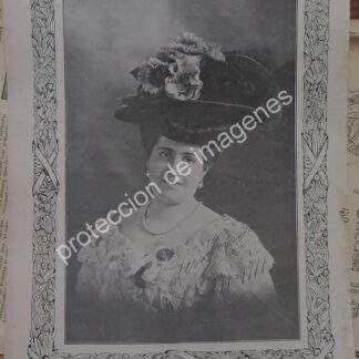 AFICHE ANTIGUO 1913 FERNANDA ARCARAZ DEL VILLAR /ASM