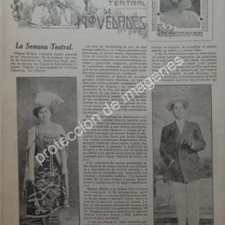 AFICHE ANTIGUO 1912 JUAN PALMER EN TEATRO IRIS