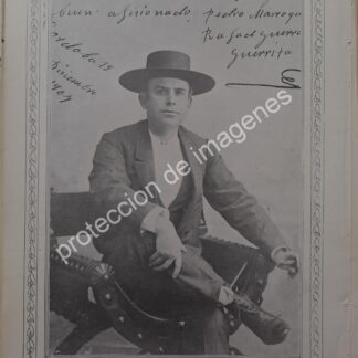AFICHE ANTIGUO 1912 TORERO. RAFAEL GUERRA "GUERRITA"