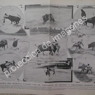 AFICHE ANTIGUO 1912 PLAZA DE TOROS EL PASEO. PUEBLA