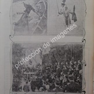 AFICHE ANTIGUO 1912 TORERO MERCED GOMEZ TOMA ALTERNATIVA 2