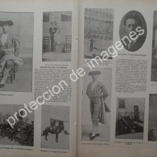 AFICHE ANTIGUO 1912 TRIUNFA RAFAEL GONZALEZ MACHAQUITO